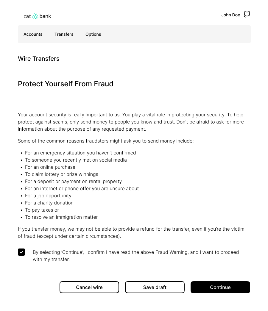 Fraud Awareness Page
