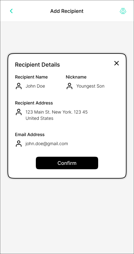Recipient-Modal
