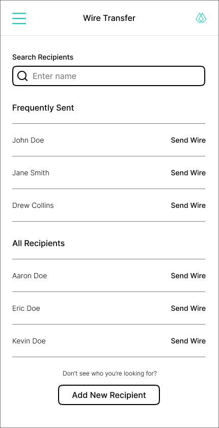 Search-Recipients